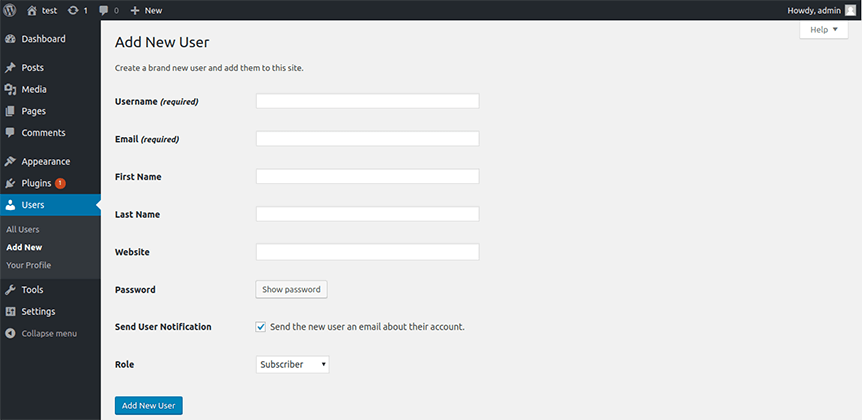 how to start a blog_wordpress_add new user