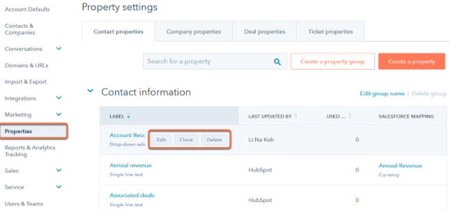 hubSpot custom fields 1
