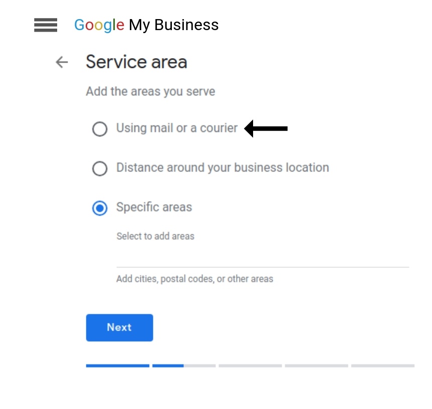 add email and courier detail in GMB