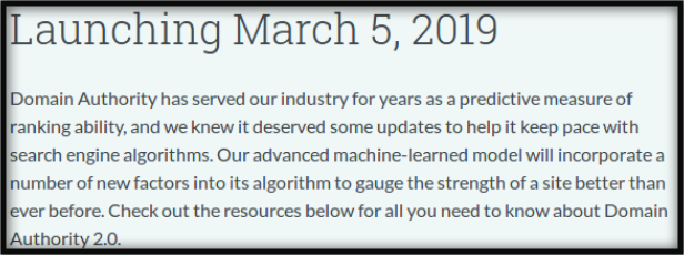 domain authority 2.0