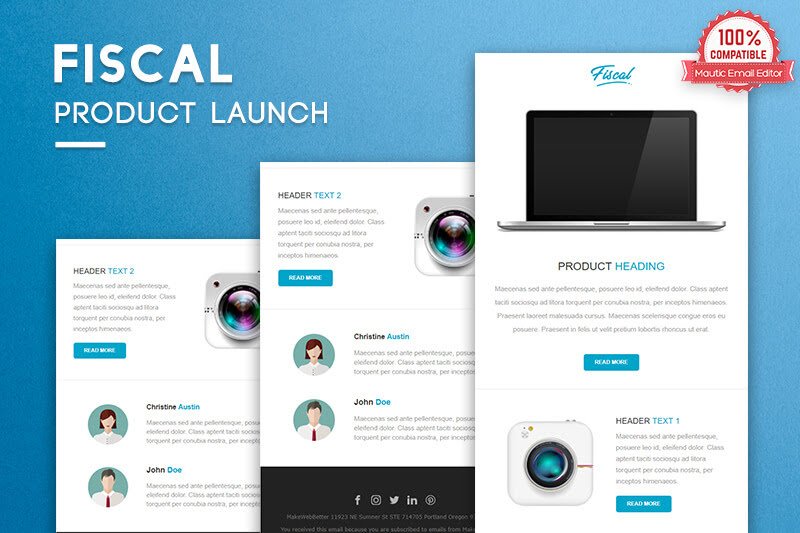 mautic product launch email template