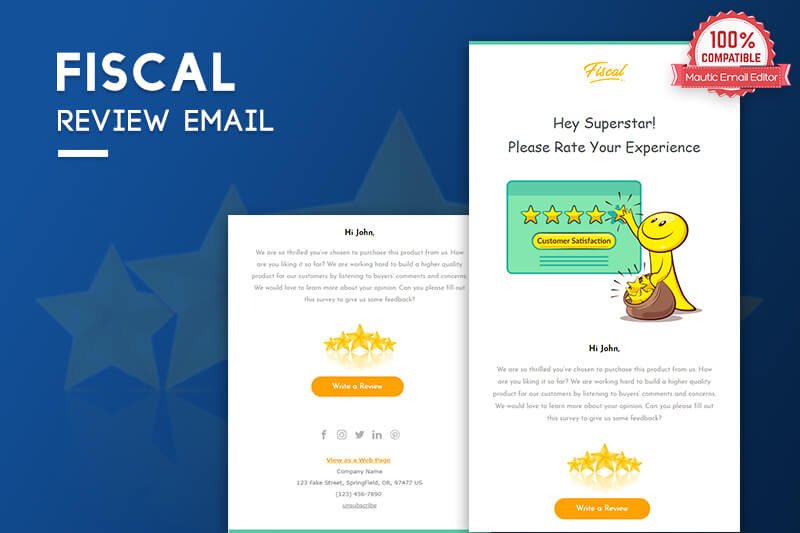 mautic review email template