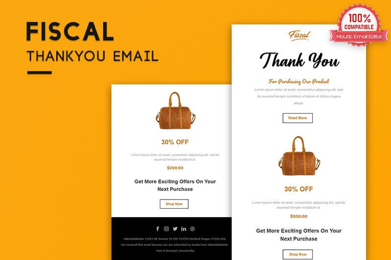 mautic thank you email template