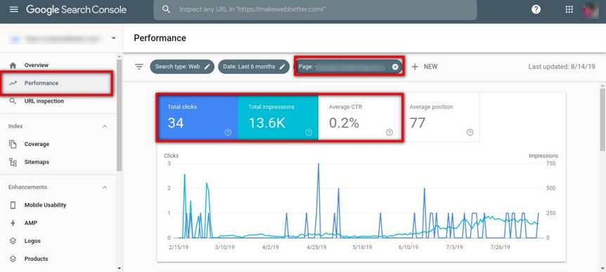 Analyze keywords using Google Search Console