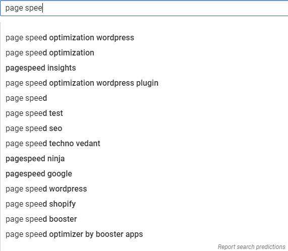 Google autosuggest for keyword research