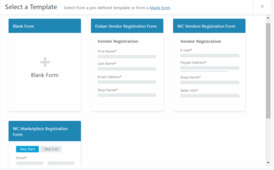 Build registration form