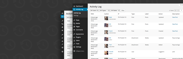 activity log