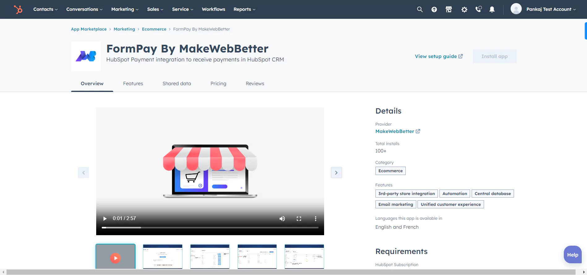 formpay hubspot listing
