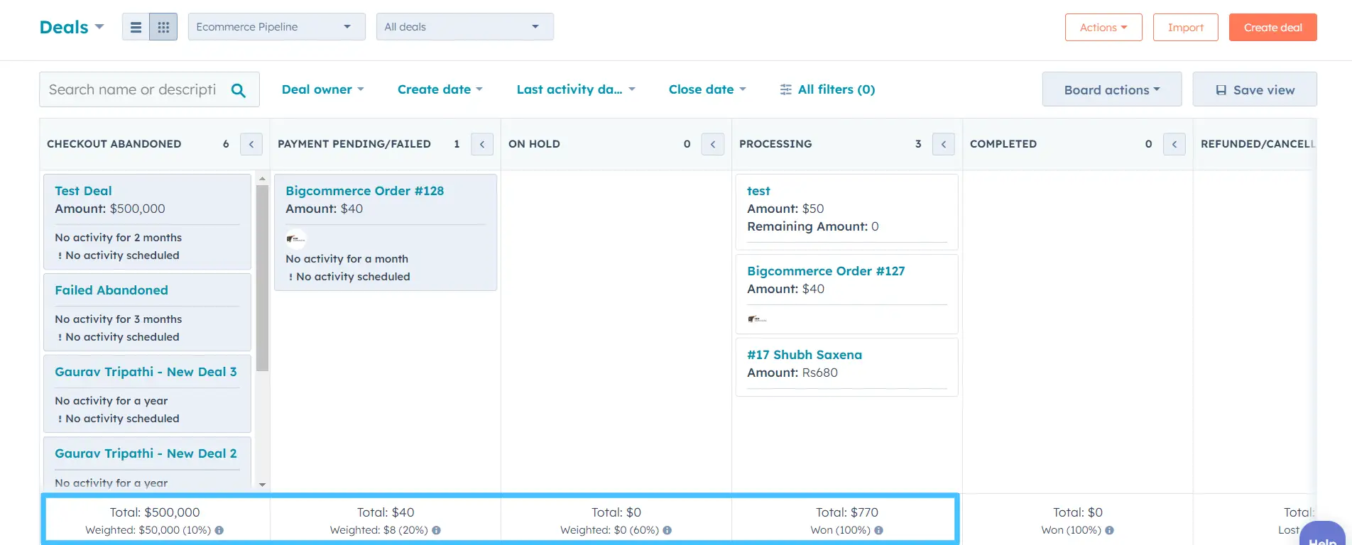 hubspot deal stages