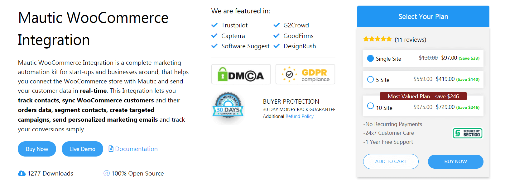 mautic woocommerce integration pro