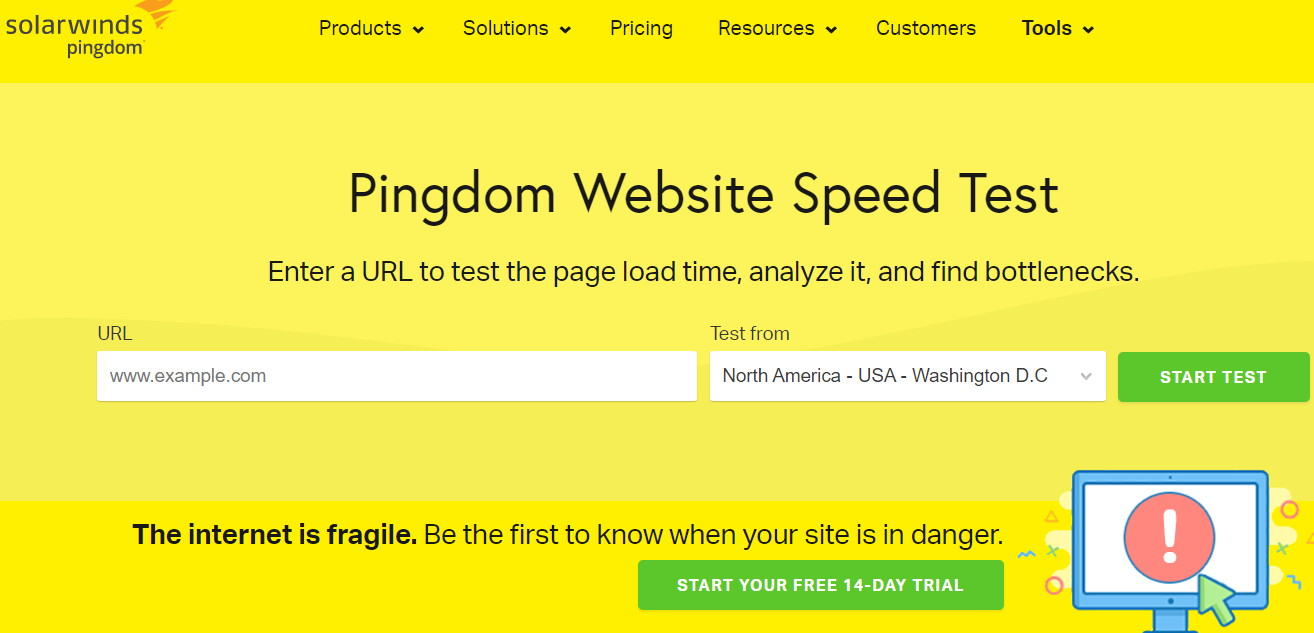 pingdom Improve Website Loading Speed