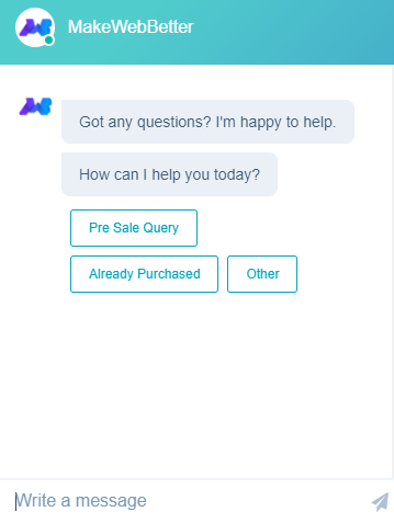 example of live chat