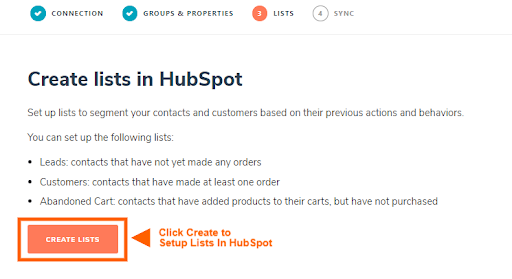 create lists in hubspot