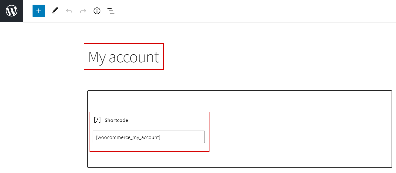 backend settings my account