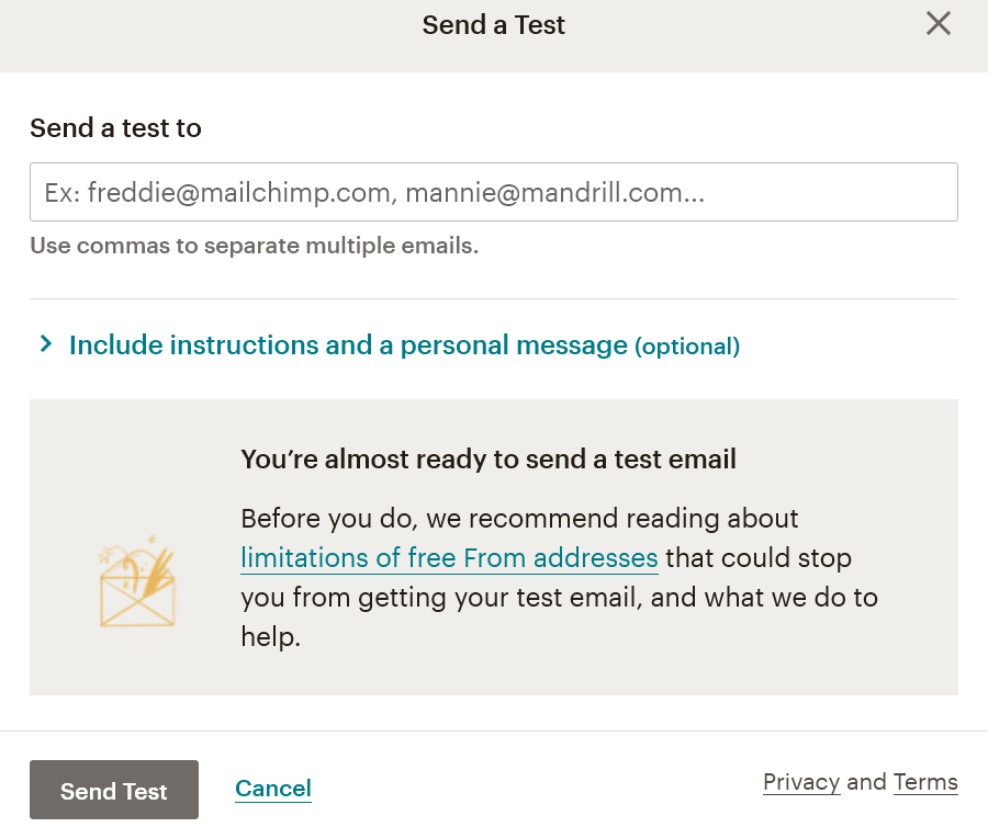 email marketing test