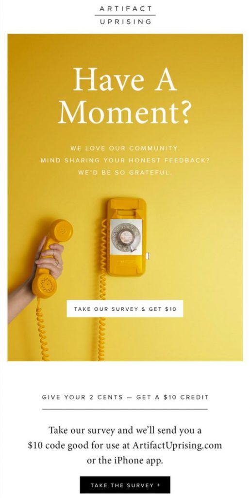 Artifact Uprising Survey user-generated content