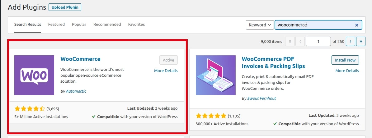 WooCommerce wordpress