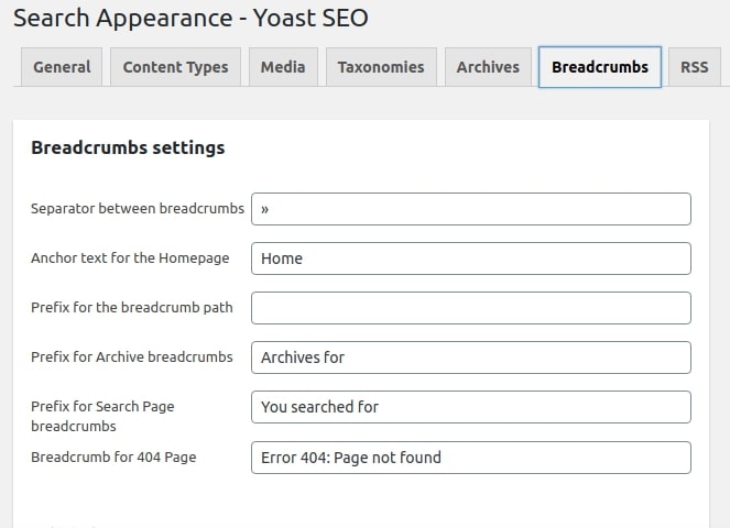 search appearance yoast