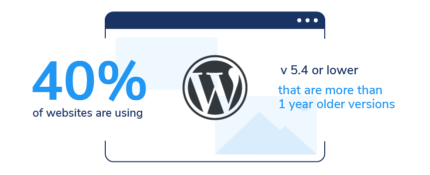 older WordPress version usage