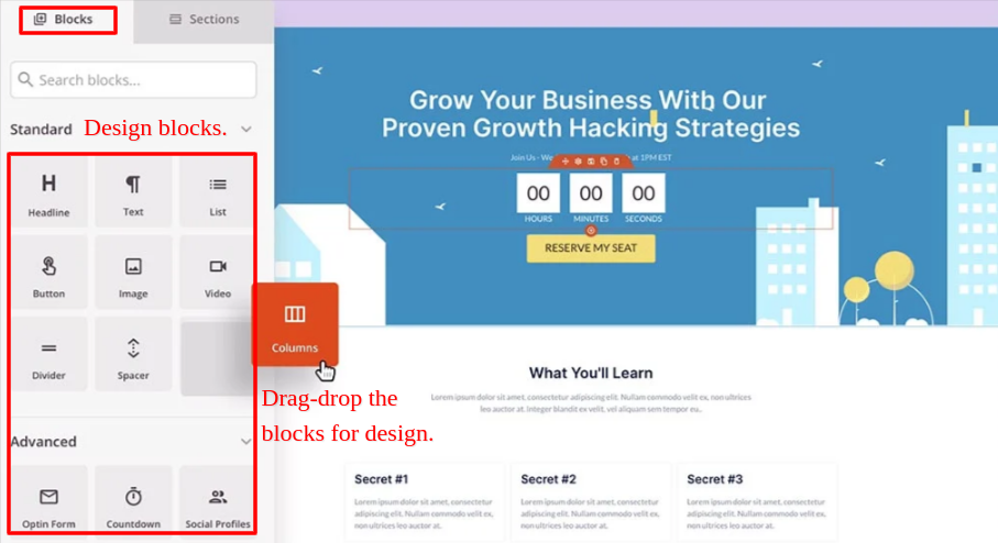 SeedProd-coming-soon-page-design-bocks