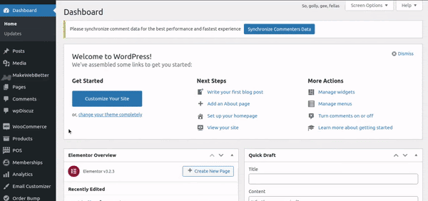 enable comment moderation settings