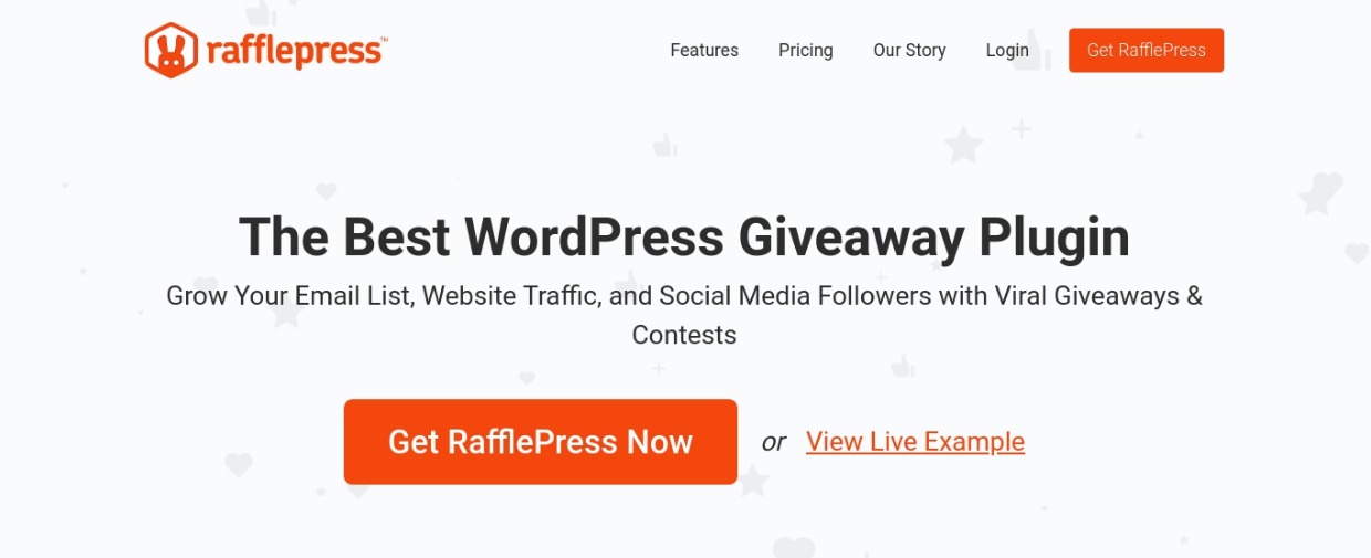 rafflepress homepage
