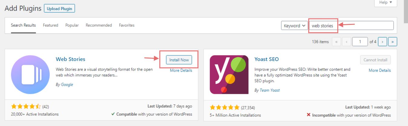 Google Web Story Plugin