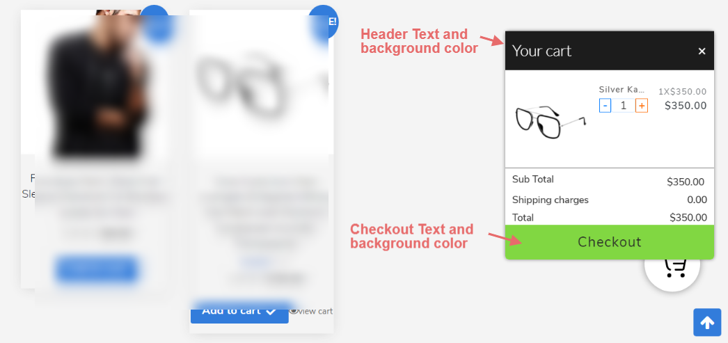 floating cart buttons