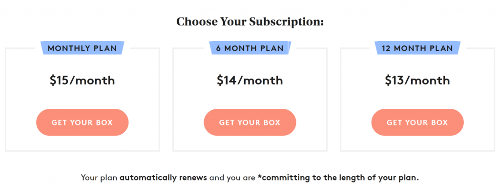 birchbox subscription product