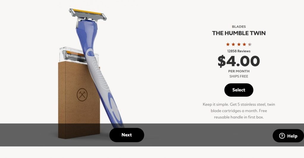 shaving subscription product