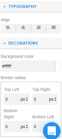 typography and decorations