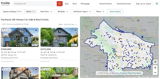 listing WordPress Search System example