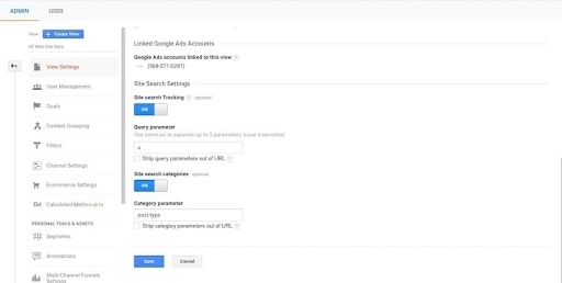 search data google analytics