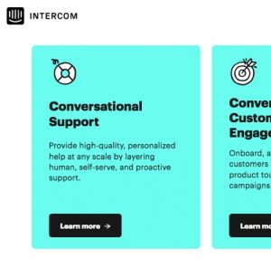 intercom design CTA
