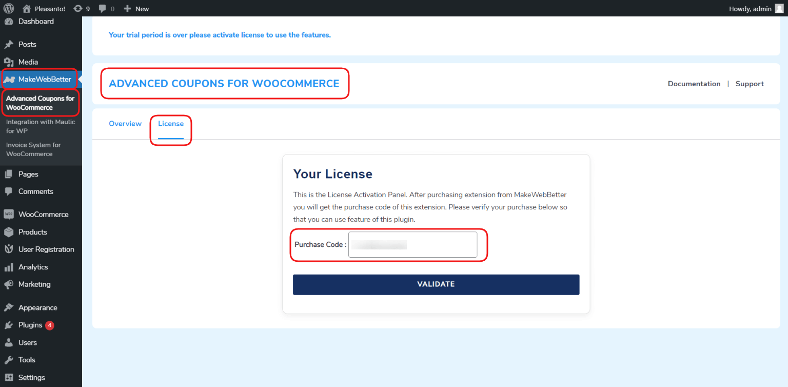 license