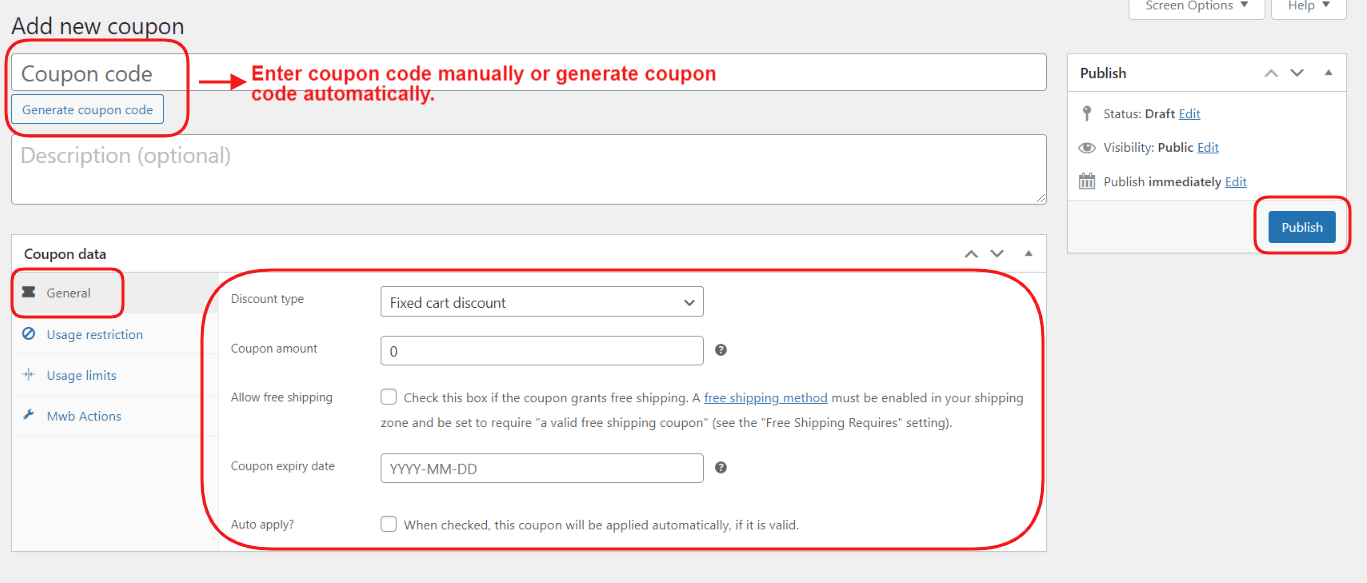 new coupon general