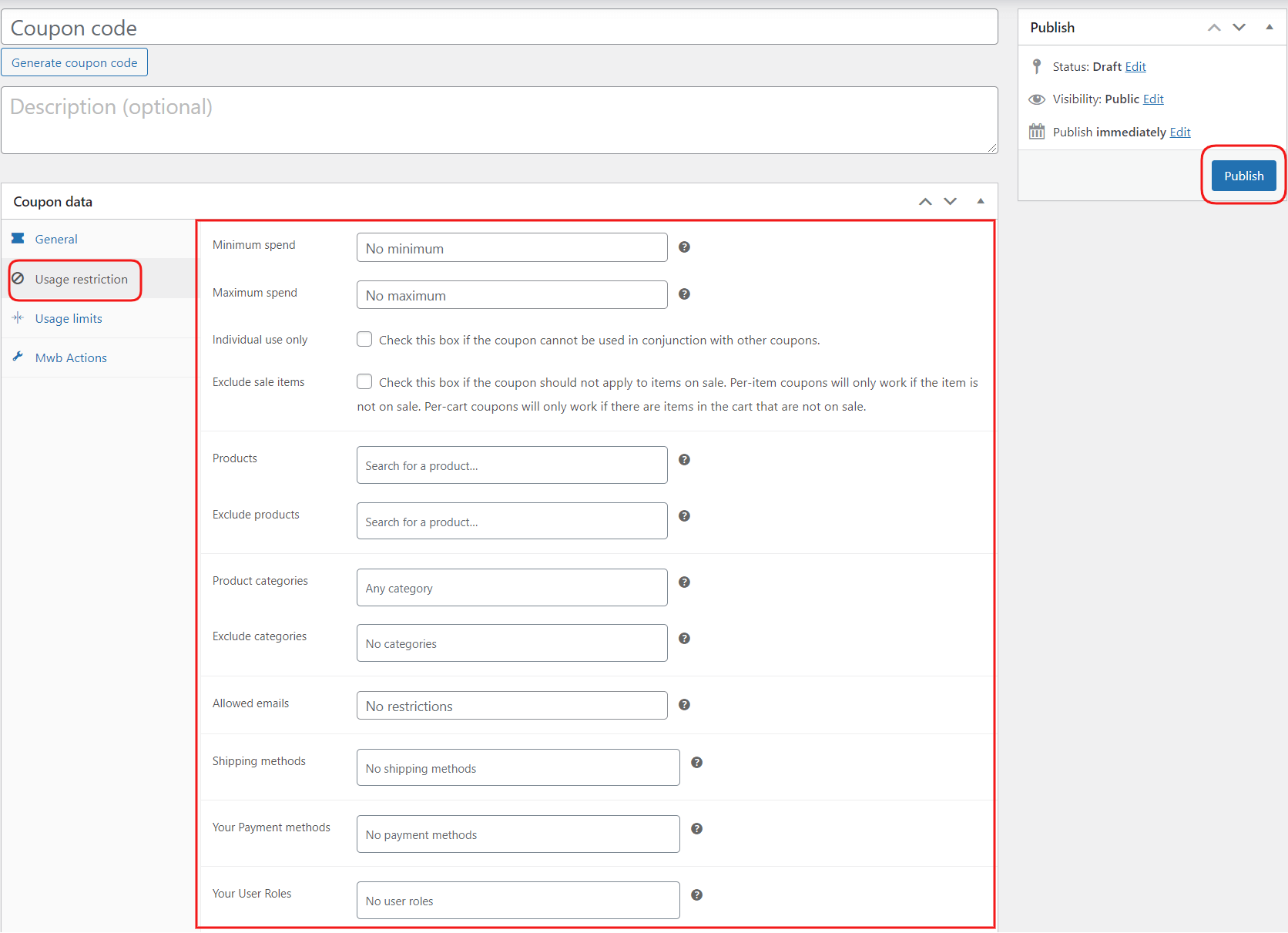 new coupon usage restrictions