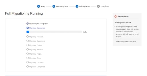 full migration cart