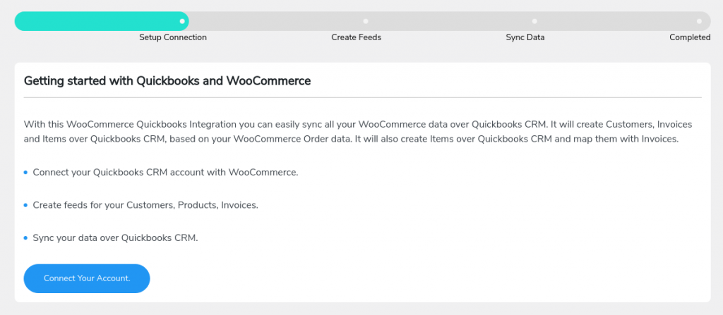 Integrate WooCommerce with QuickBooks connection