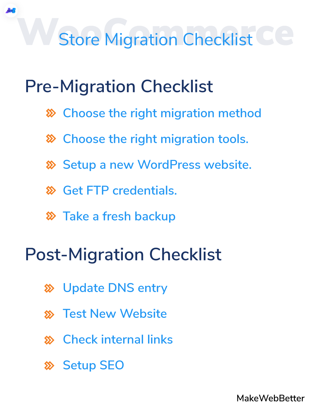 woocommerce migration checklist