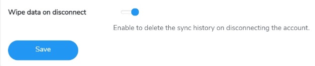 wipe data toggle