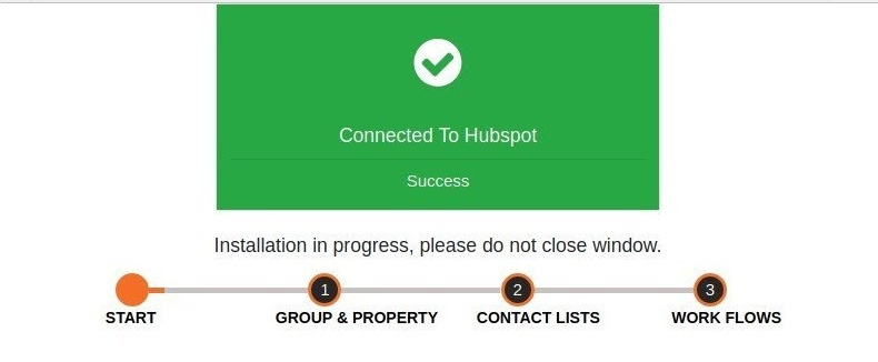 installation in progress