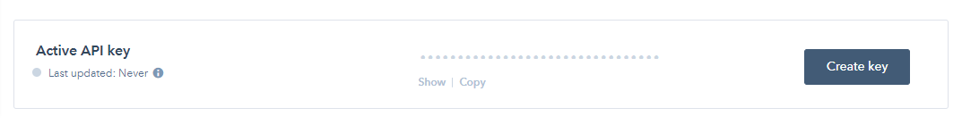 hubspot api key