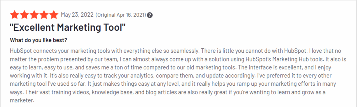 hubspot marketing hub review