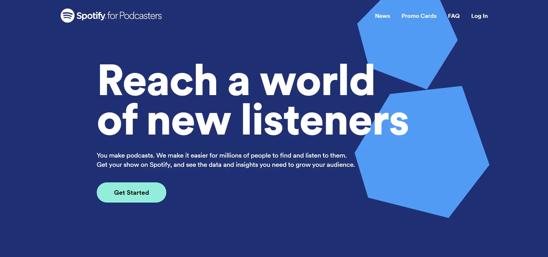 spotify podcaster page