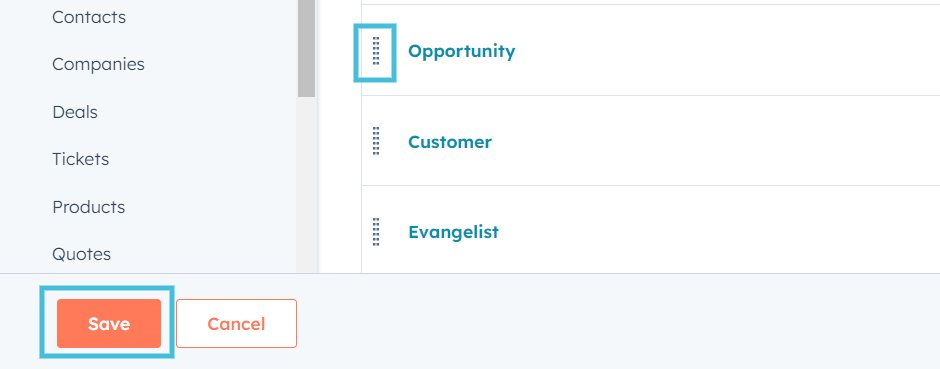 created lifecycle stages