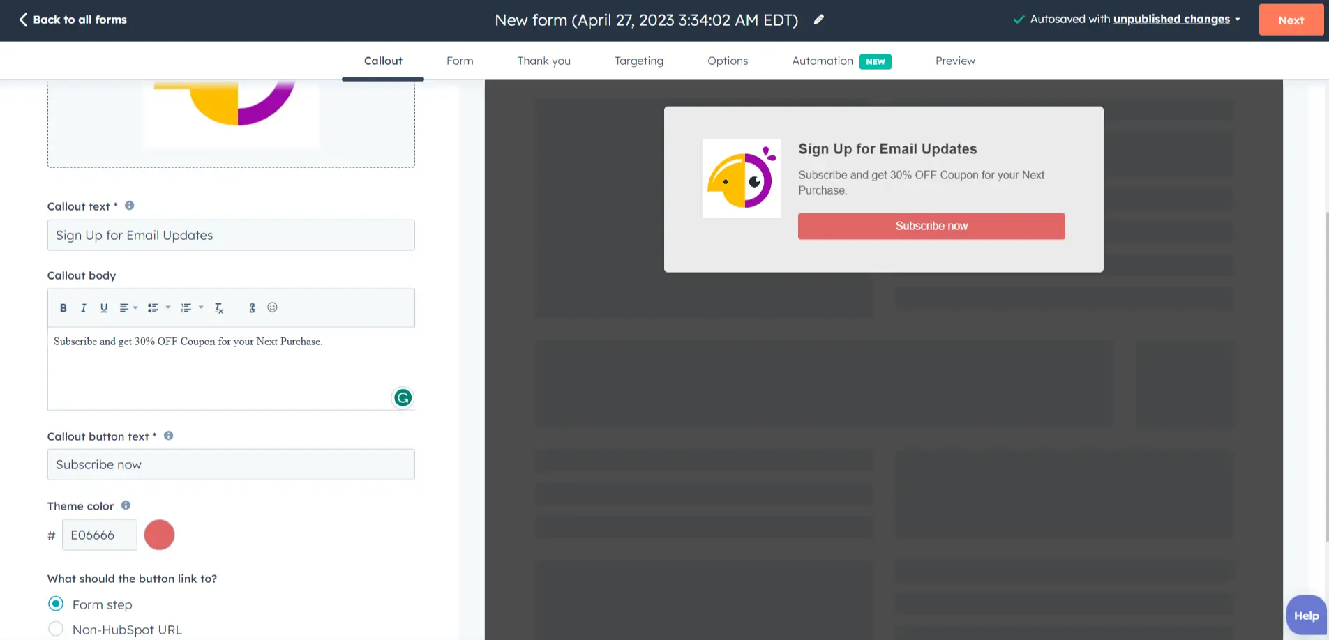 NEW FEATURE UPDATE] Create More Targeted Coupons with HubSpot