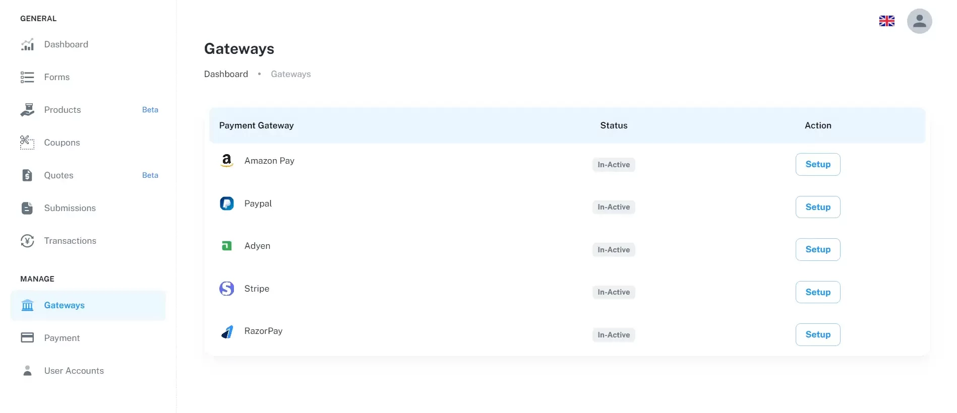formpay payment gateways