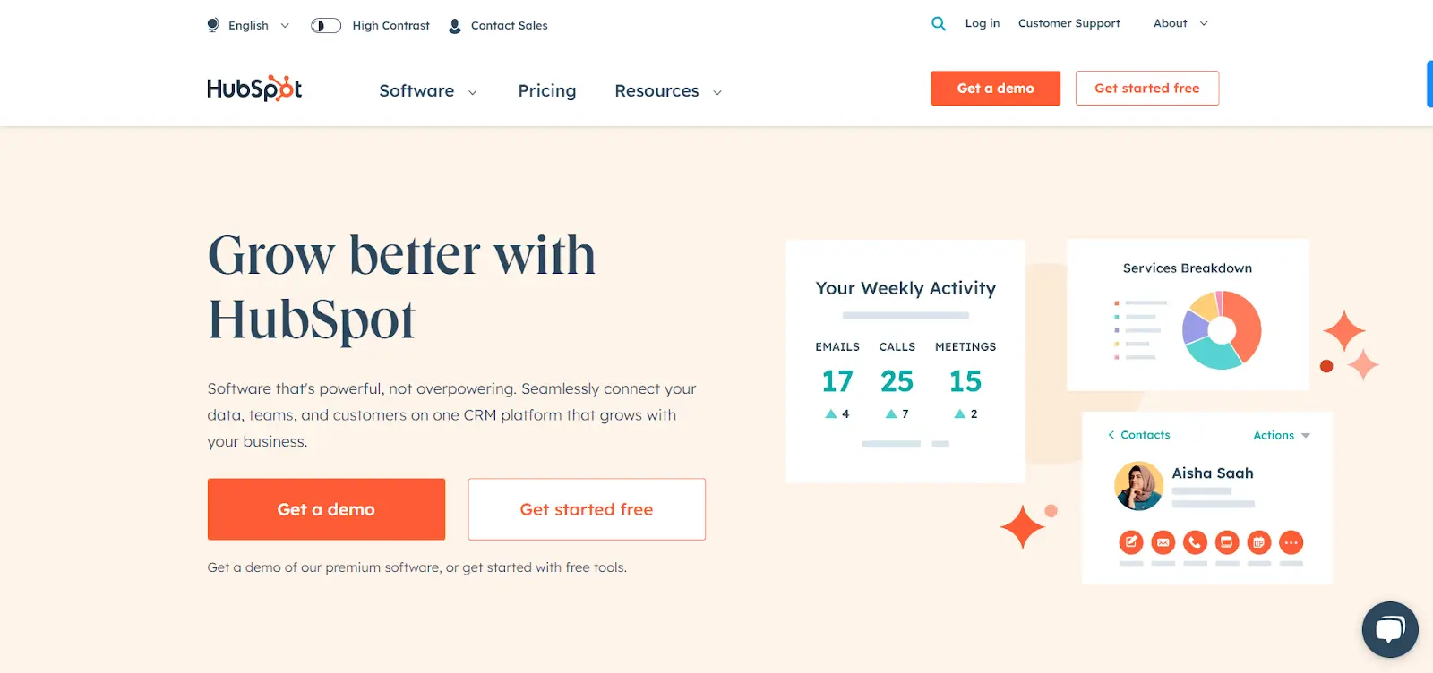 hubspot homepage