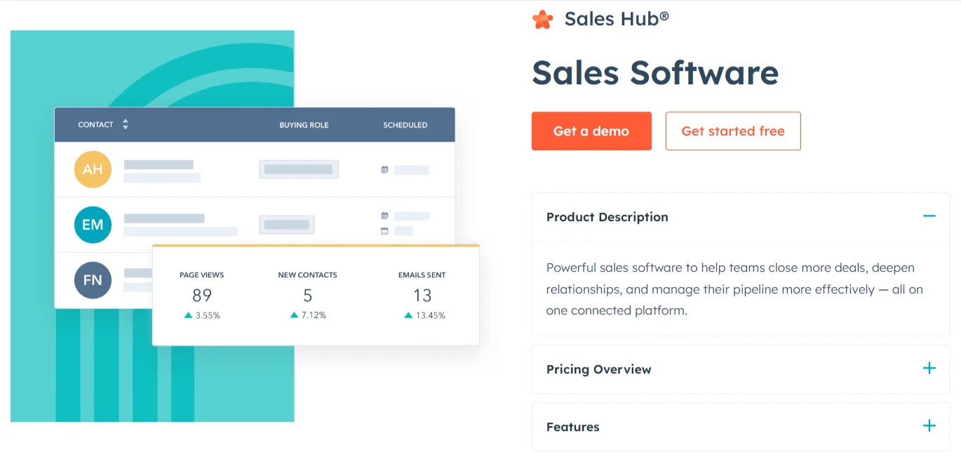 hubspot sales hub